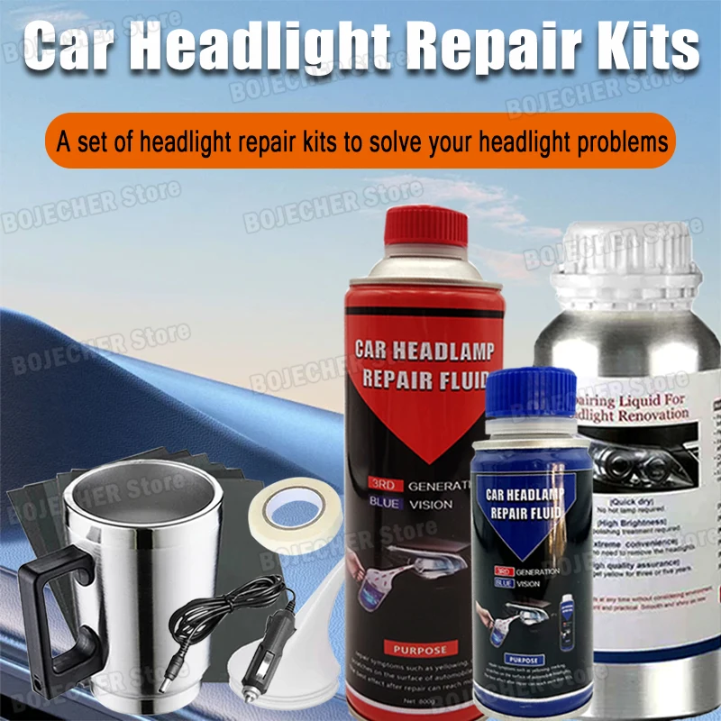 

Набор для полировки автомобильных фар, удаление окисления фар, жидкое средство для удаления царапин, инструменты для ремонта автомобилей