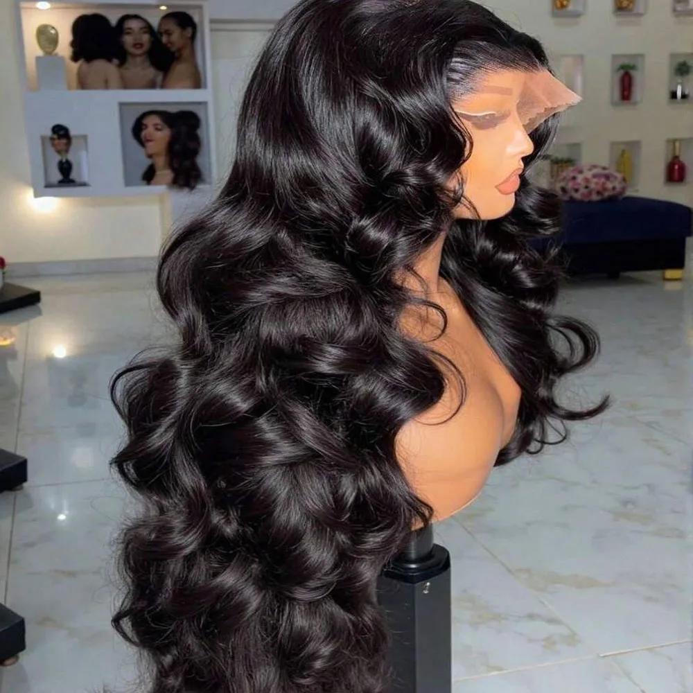 

40 Inch Body Wave 13x6 Hd Lace Frontal Wig Human Hair 360 Brazilian Pre Plucked Lace For Women 13x4 Lace Front Wigs 250 Density