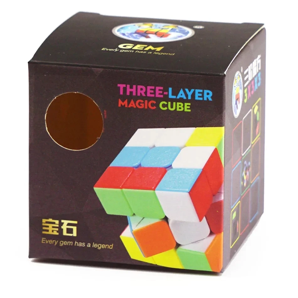 ShengShou 3x3 Gem three layer Magic Cube 3x3x3 Speed Cube Professional Puzzle Toys For Children Kids Gift Toy