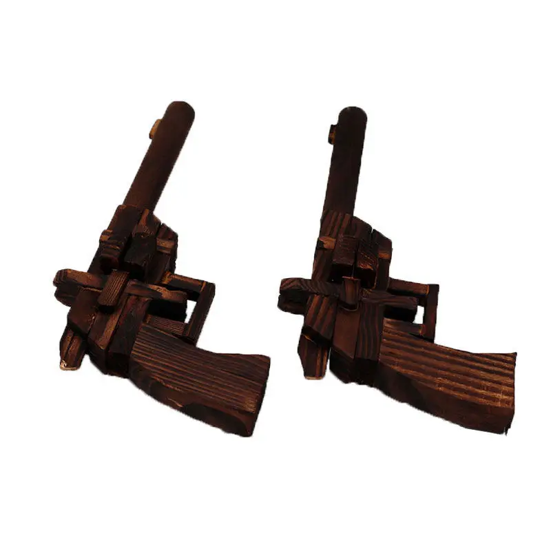 Yili Wooden Intelligence Puzzle Toy Gun, Fornecimento de Fábrica, Artesanato, Brinquedos Infantis