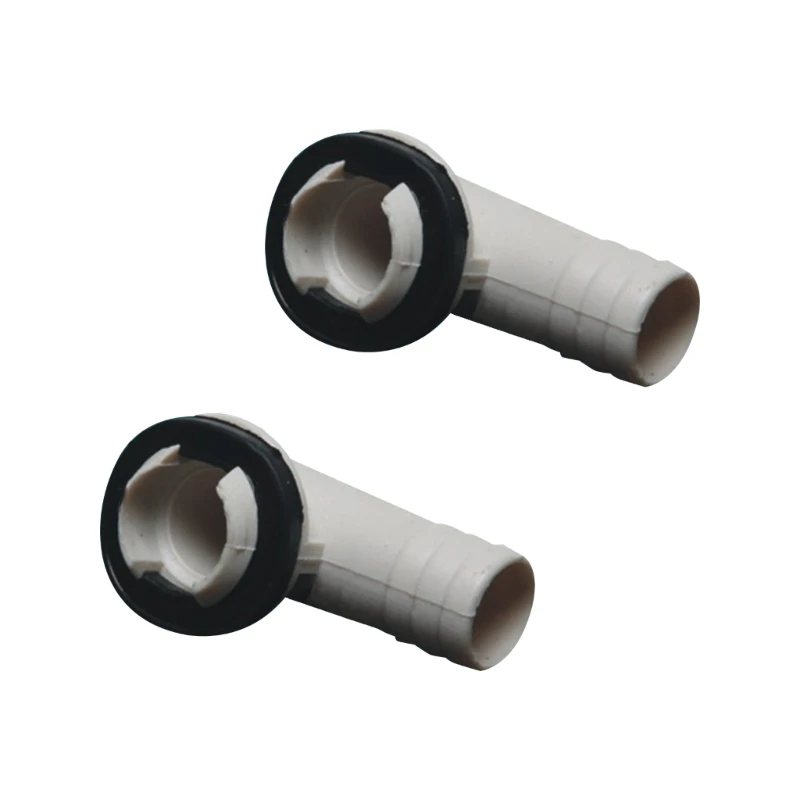 2023 New 2pcs Universal Air Conditioner Drain Outlet Connector External Unit Drain Hose Connector Elbow Fitting Easy