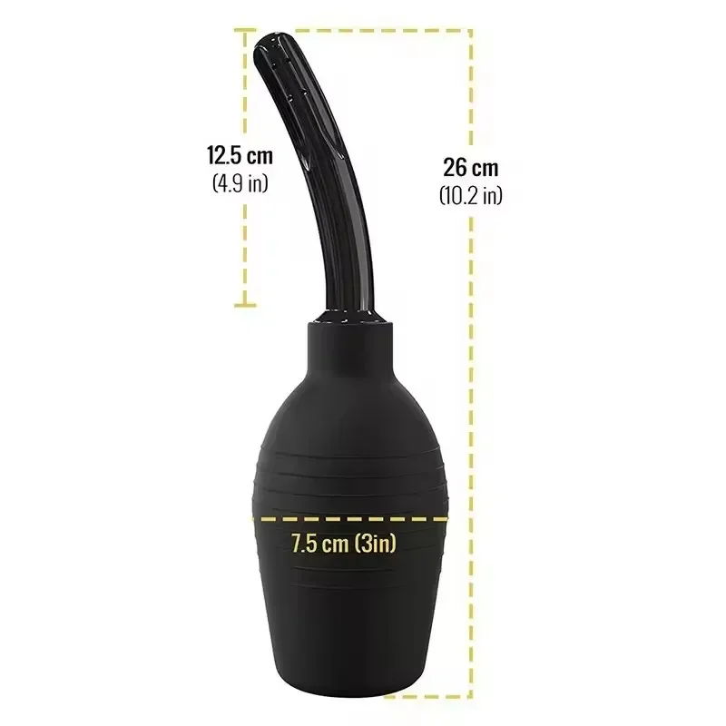 310ml Enema & Douche Clean and Healthy Wash Flusher System for Men Women Made of Comfortable Silicone, Anal Shower