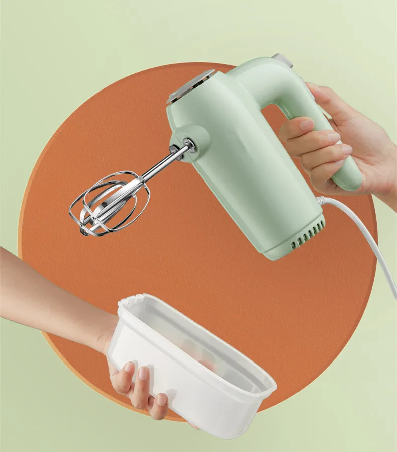 220 فولت صغيرة يده الكهربائية خافق البيض آلة المحمولة الغذاء آلة خلط كريم الحليب الخافق للخبز مع صندوق تخزين