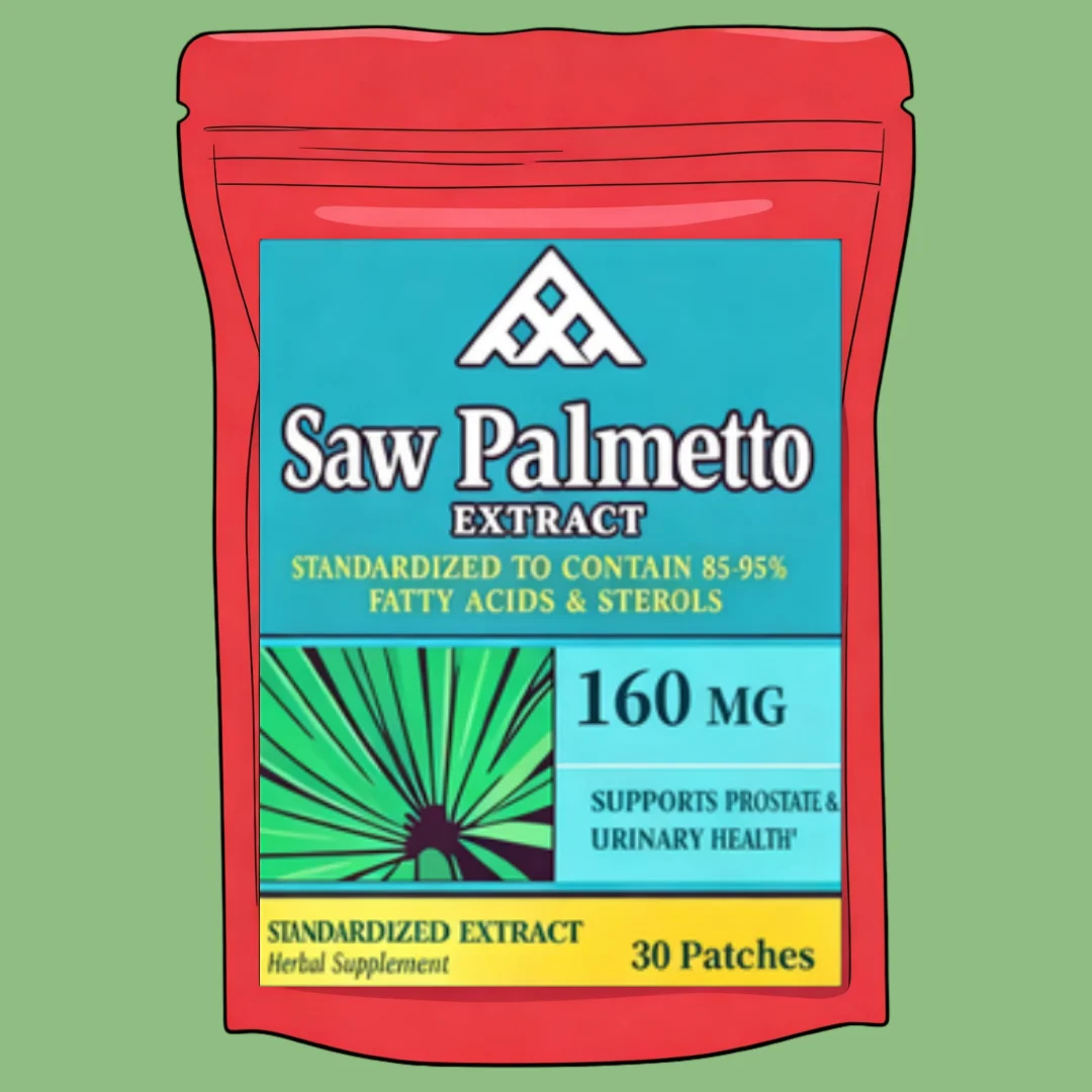 Saw Palmetto Transdermal Patches Healthy Prostate Support For Men Urinary Health 30 Patches