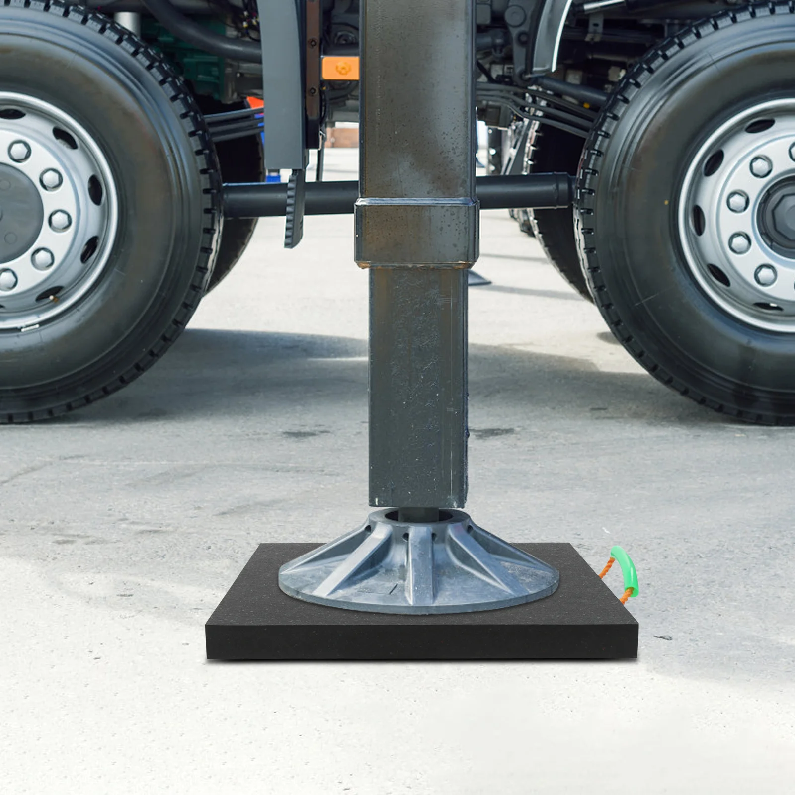 Support Pad, Heavy Duty Stabilizing Block, Square Support Pad with Handle  for concrete, grassland and other ground surfaces