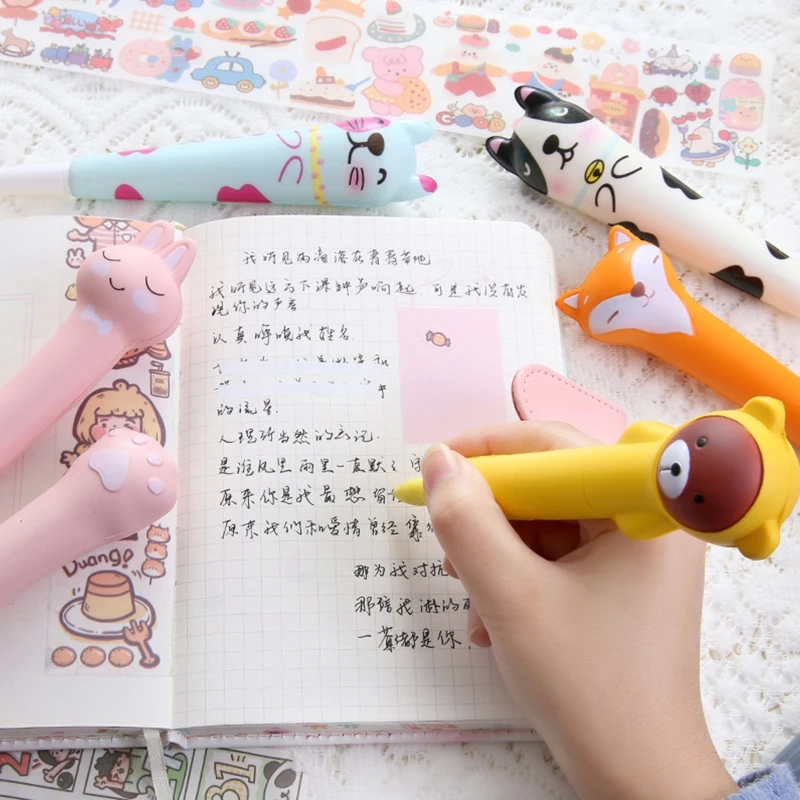 جميل الإسفنج هلام القلم الجدة القرطاسية الضغط اللعب الاسترخاء المزاج هدية القلم