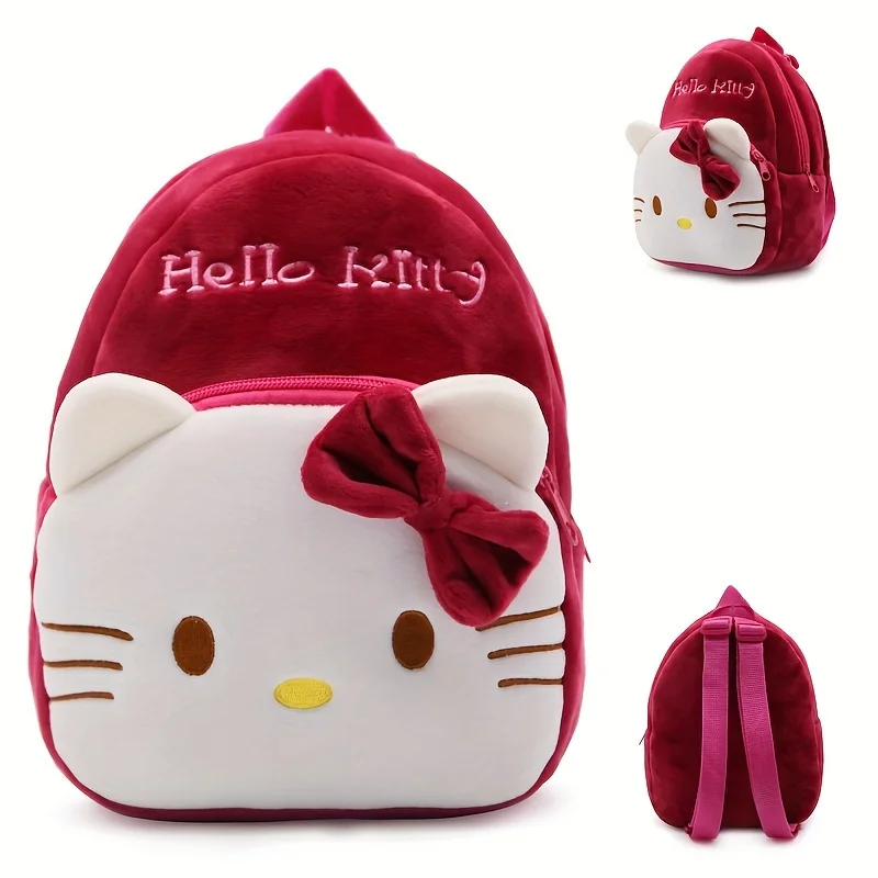 Cute KT Cat Cartoon Anime Plush School Bag Backpack