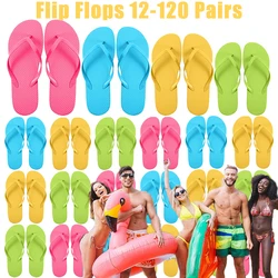 12-160 Pairs Flip Flops Bulk for Wedding Guests Wedding Sandals Hotel Spa Party Slippers Wedding Party Favors Gifts for Guests