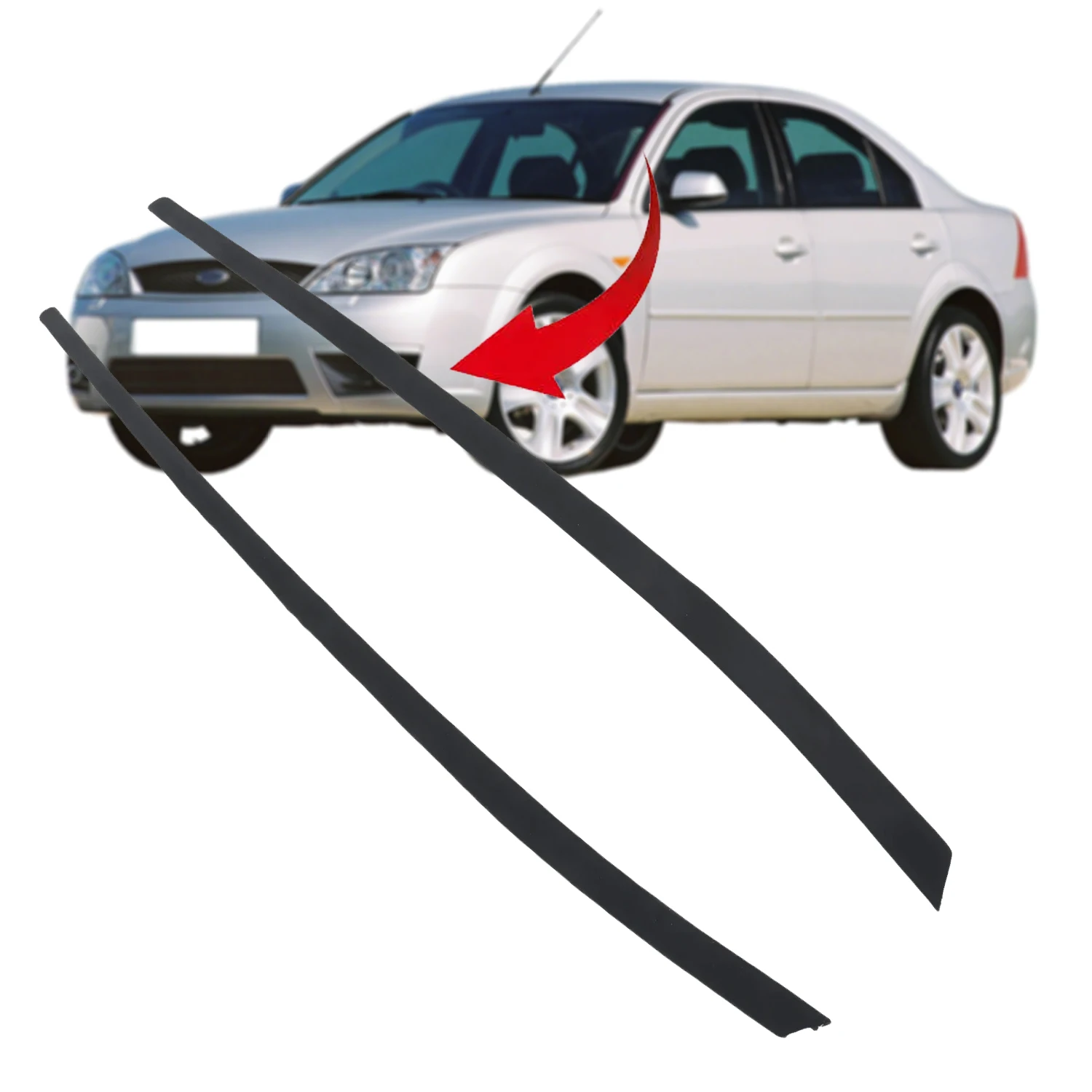 Front Exterior Left / Right Windshield Windscreen Trim Pillar For Ford Mondeo III MK3 2000 2001 2002 2003 2004 2005 2006 2007