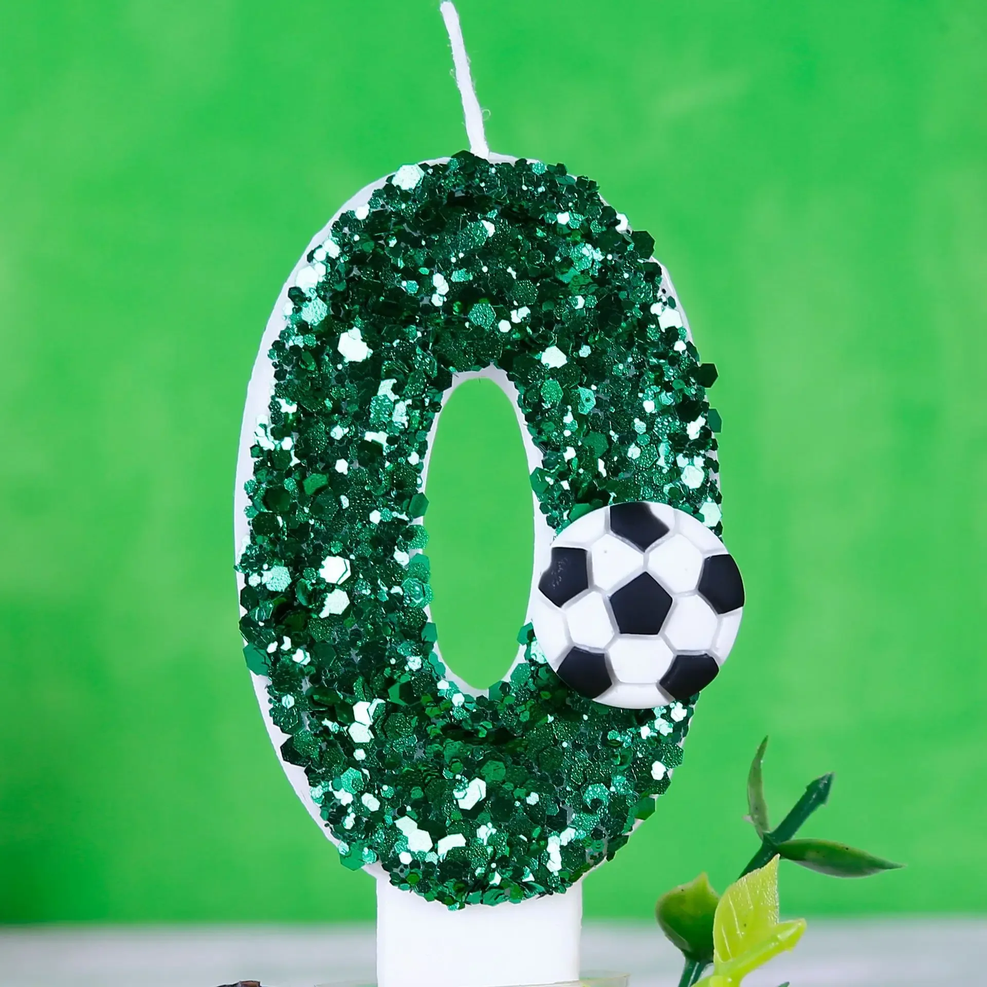 

Football 3D Number Cake Decorating Candles Digital Candles Cake Topper Birthday Party Wedding Cake Candle Cakes Dessert Decor