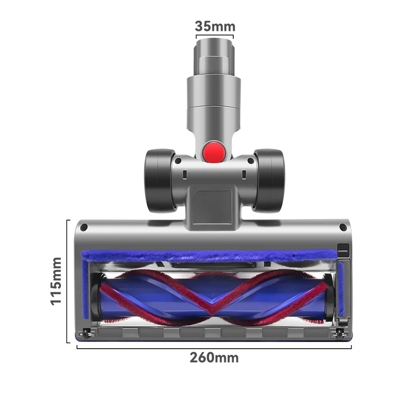 E.LUO Direct Drive Green Light Brush Head for Vacuum Cleaner, Motor Head Fit for Dyson V10 Digital Slim V12 Detect Slim