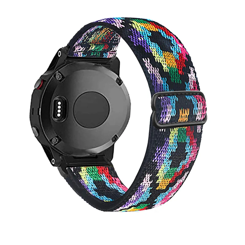 Correia de nylon em tecido para Garmin Fenix, banda elástica para Garmin Fenix 7X 6X 5X 7S 6S Pro 7 6 5 Plus 3HR 945, relógio de enduro Epix Gen 2,