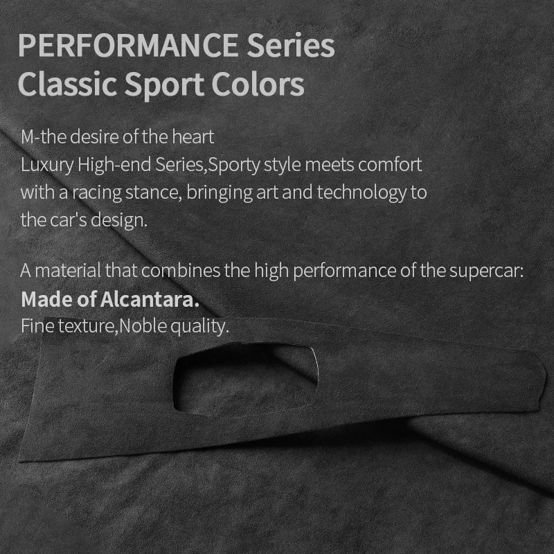 For BMW 4 Series F32 F33 F36 Center Console Multimedia Panel Trim Frame Sticker Car Interior Tuning Accessory Made of Alcantara - view 3