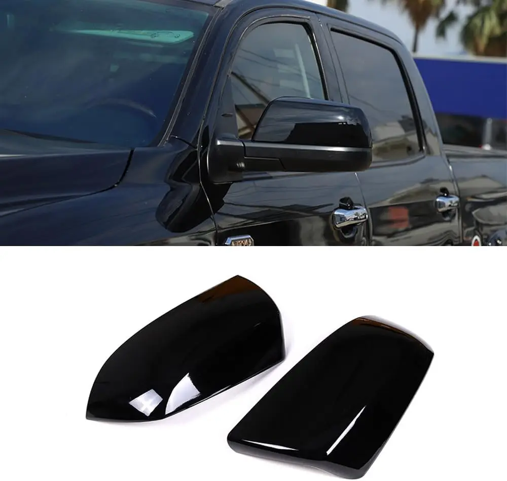 

Carbon Fiber Style ABS Rearview Mirror Cap Cover Trim for Toyota Tundra 2014-2021 Sequoia 2008-2021 NOT Fit Turn Signal Lights