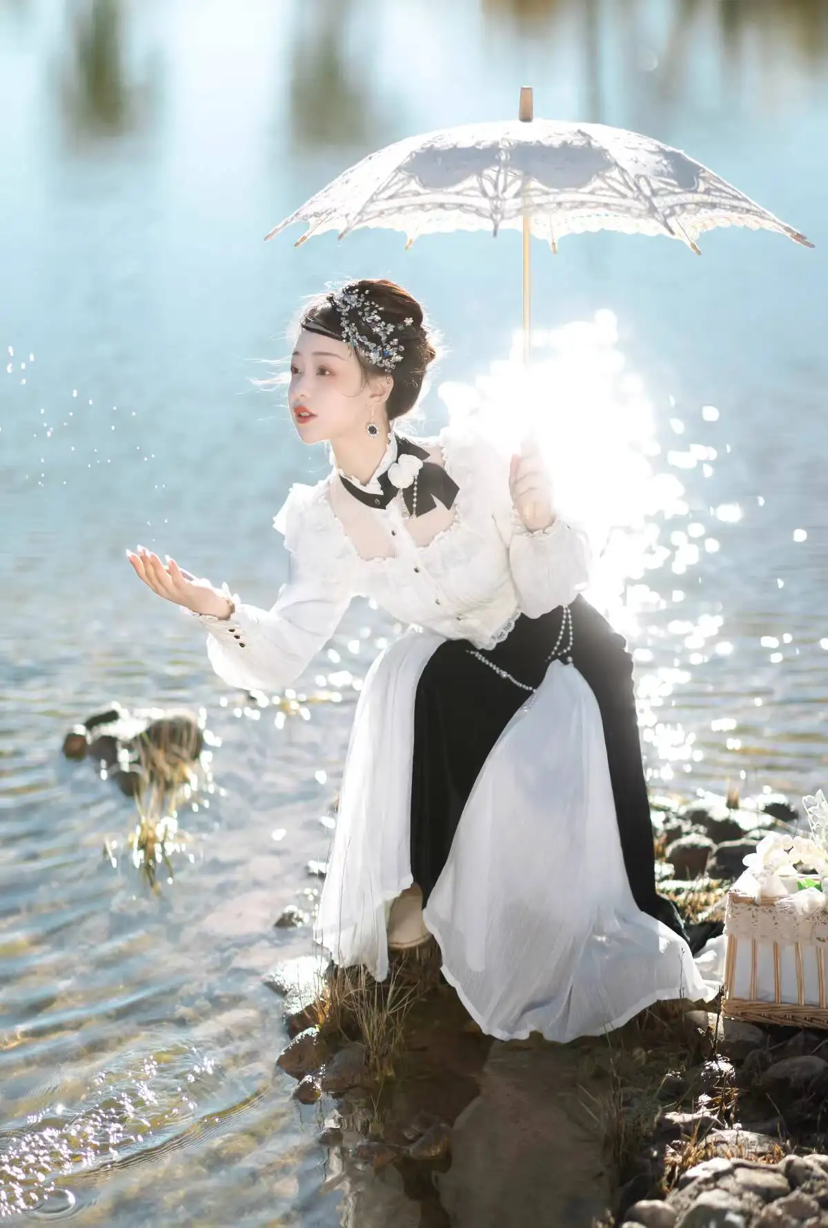 New Chinese Style Improve Hanfu Women Dress Daily Mermaid Skirt National Air Han Elements Fiesta Carnival Halloween Cos Cosplay