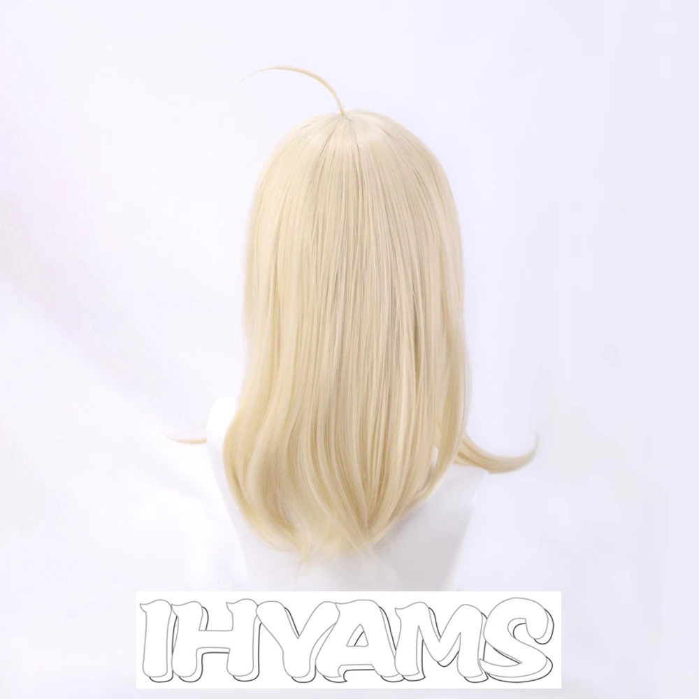 애니메이션 IDOLiSH7 츠무기 다카나시 코스프레 가발, 내열성 긴 금발 합성 머리 코스튬, 가발 모자