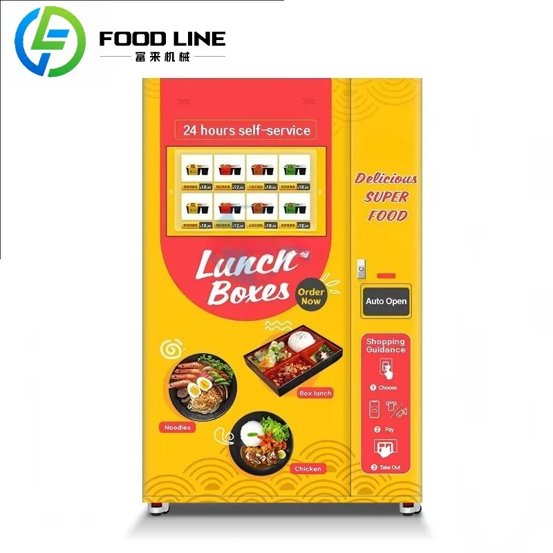 

Hot Sale Automatic Fast Food Hamburger Vending Machine 24 Hours Self-Service Hot Food with Capacity Cooling System