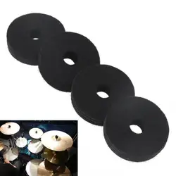 4pcs 9.6mm / 0.37in Guitar Drum Cymbal Stand Felt Washer Percussion Instrument Accessories