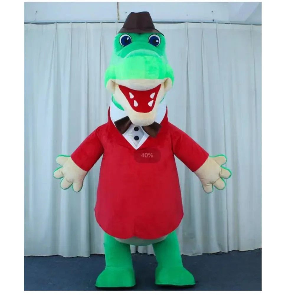 Gena – Costume de Mascotte Crocodile gonflable personnalisé, déguisement fantaisie, thème Anime Cosplay, déguisement de carnaval