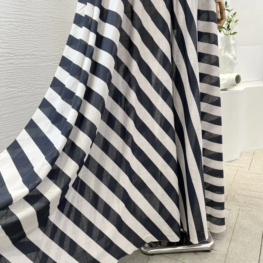 2025 신상 패션 레이스 패치워크 빈티지 민소매 미니 여성 드레스 스트라이프 슬링 스퀘어 칼라