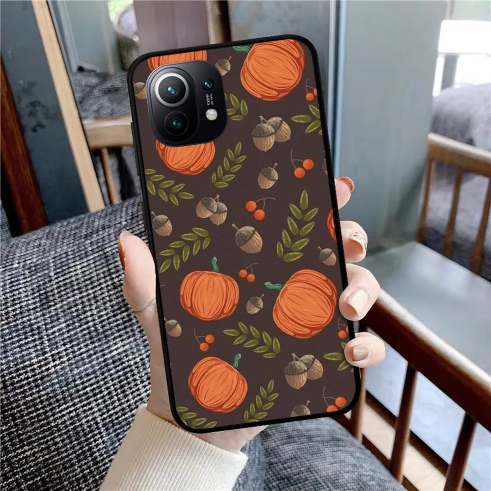 Autumn leaves fall fox pumpkin Mousepad For Xiaomi Mi 5X 8 9 10 11 12 lite pro 10T PocoX3pro PocoM3 Note 10 pro lite