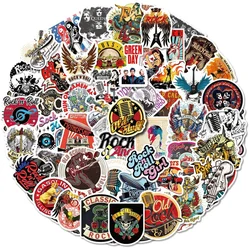 10/25/50pcs Retro Rock Roll Music Stickers Graffiti for Guitar Rock Band Hiphop Luggage Laptop Skateboard Motorcycle Bicycle Car