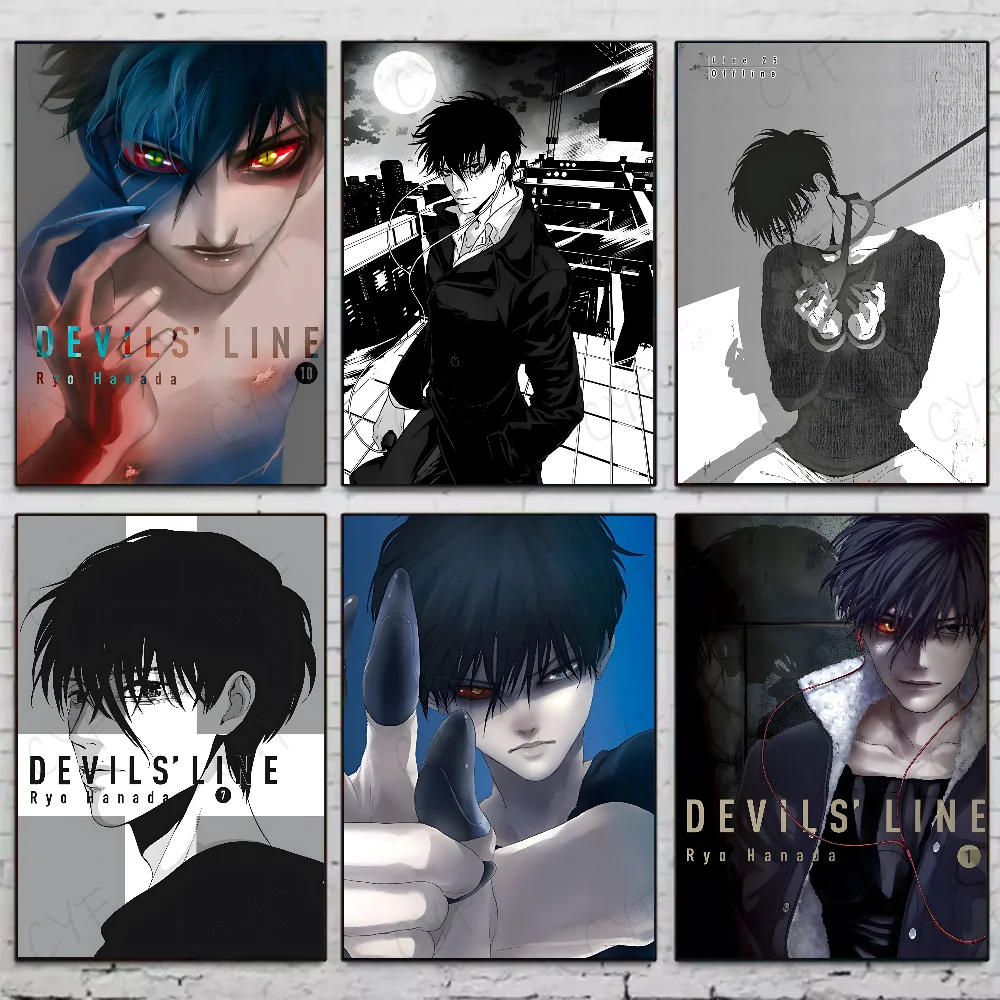 

Anime DEVILS LINE Poster HD art sticky wall waterproof home living room bedroom bar aesthetic decoration