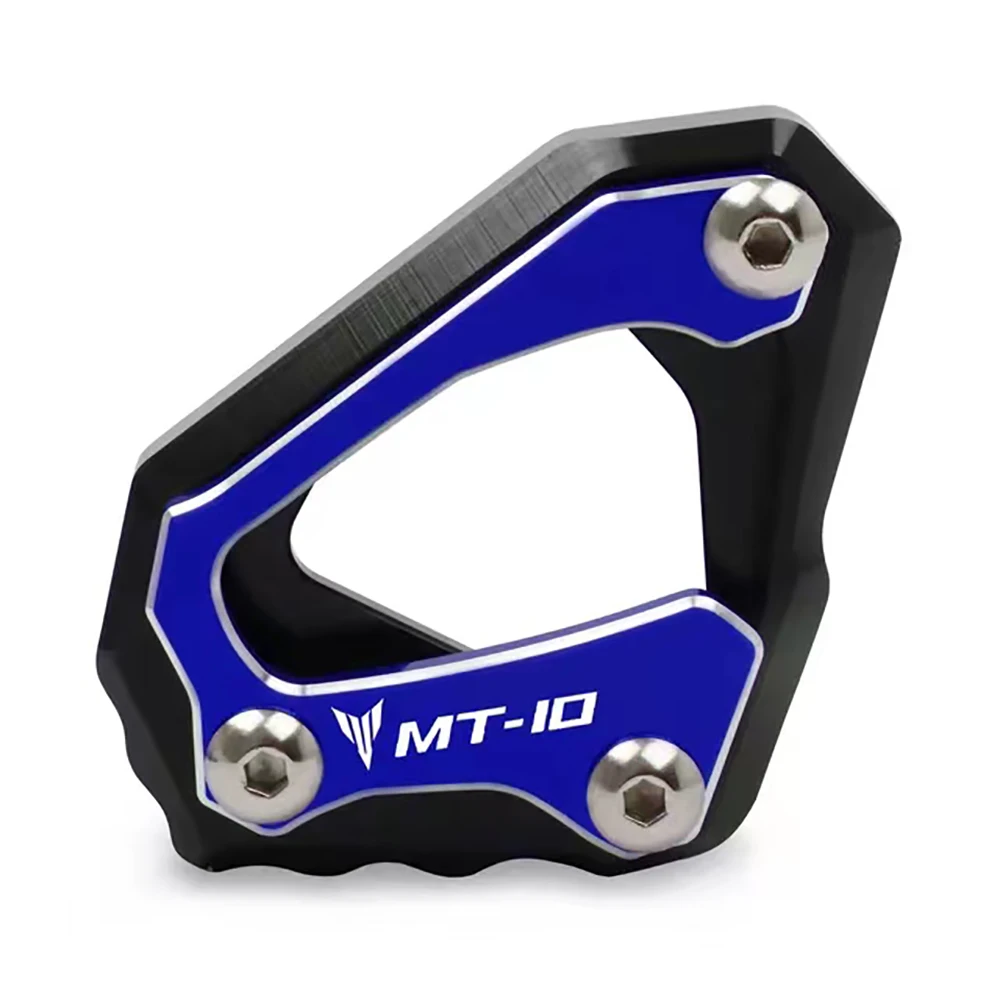 Motorcycle MT10 Kickstand Foot Side Stand Enlarge Extension Plate Pad For Yamaha MT-10 MT 10 FZ-10 FZ10 R1 M R1M 2015-2023