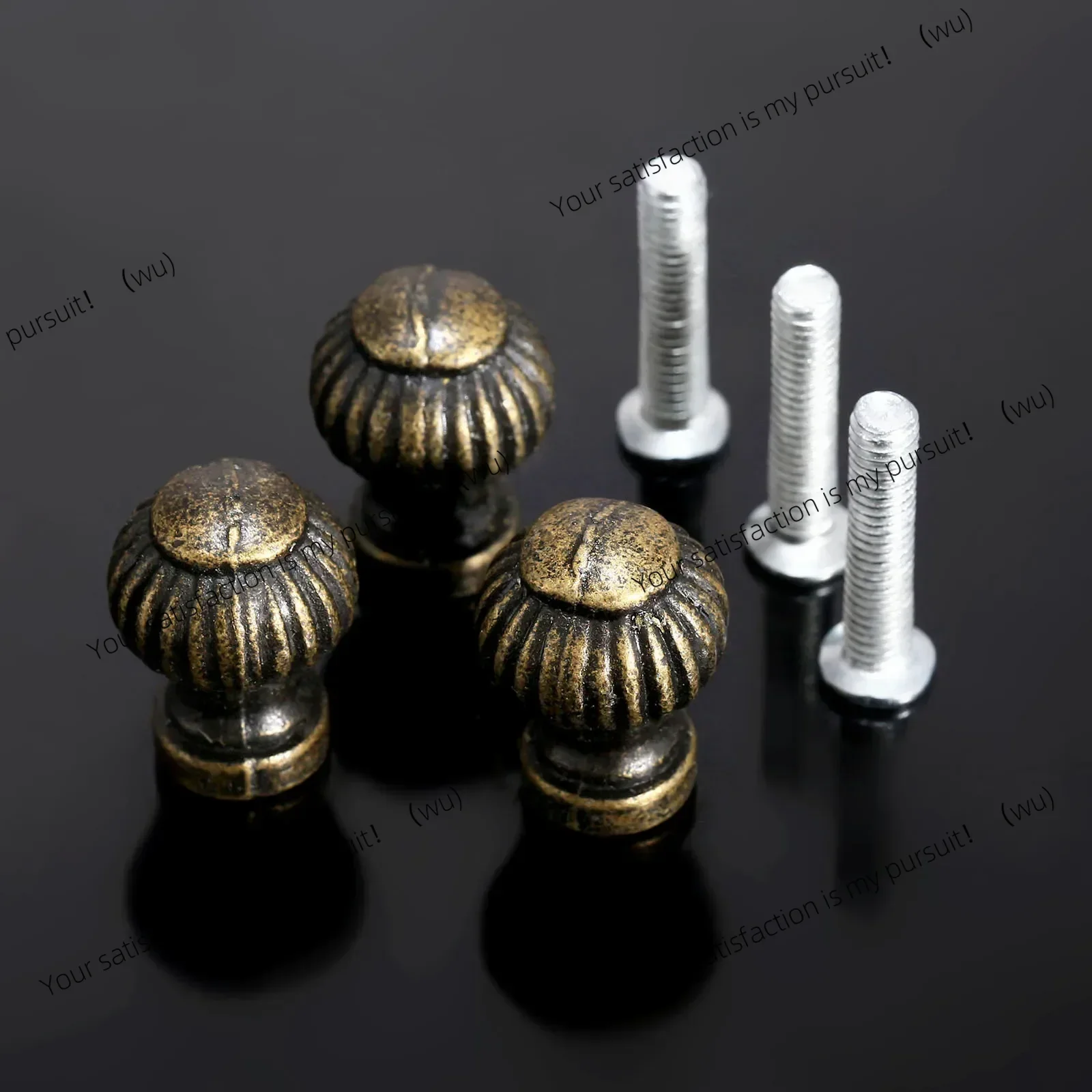 6 bronze jewelry wooden box drawer cabinet with cabinet door handle handle knob vintage furniture accessories 14x19mm