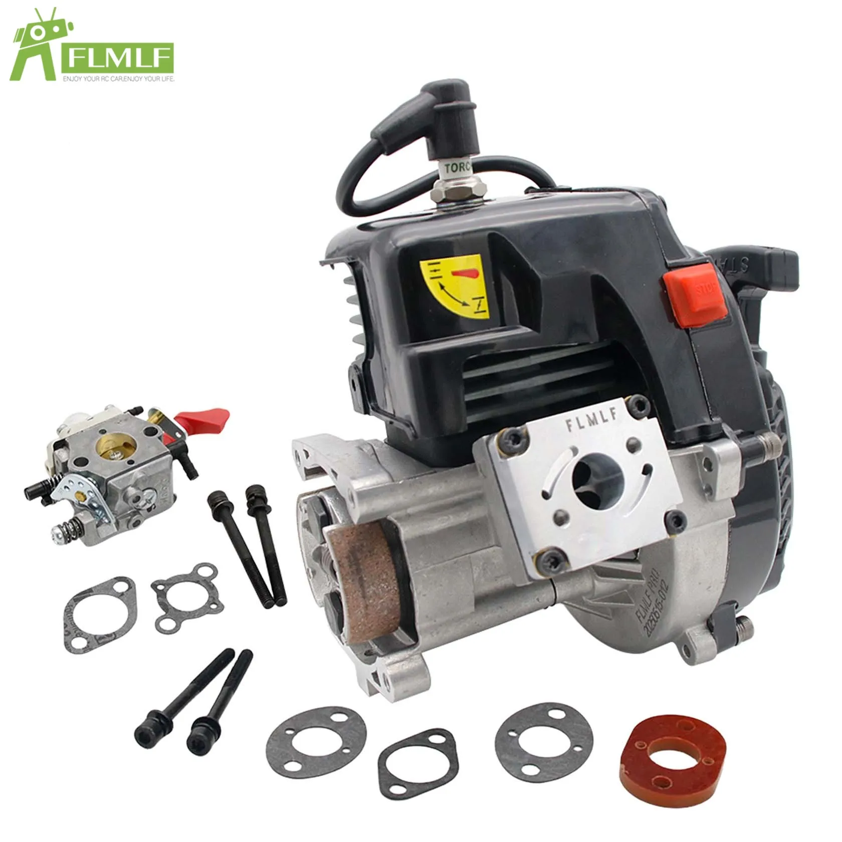 Moteur de boîtier d'anches 2 temps 4 boulons 11HP 32CC adapté pour 1/5 HPI ROFUN BAHA ROVAN KM BAJA Losi 5ive T FG MCD GoPed RedCat Rc pièces de voiture