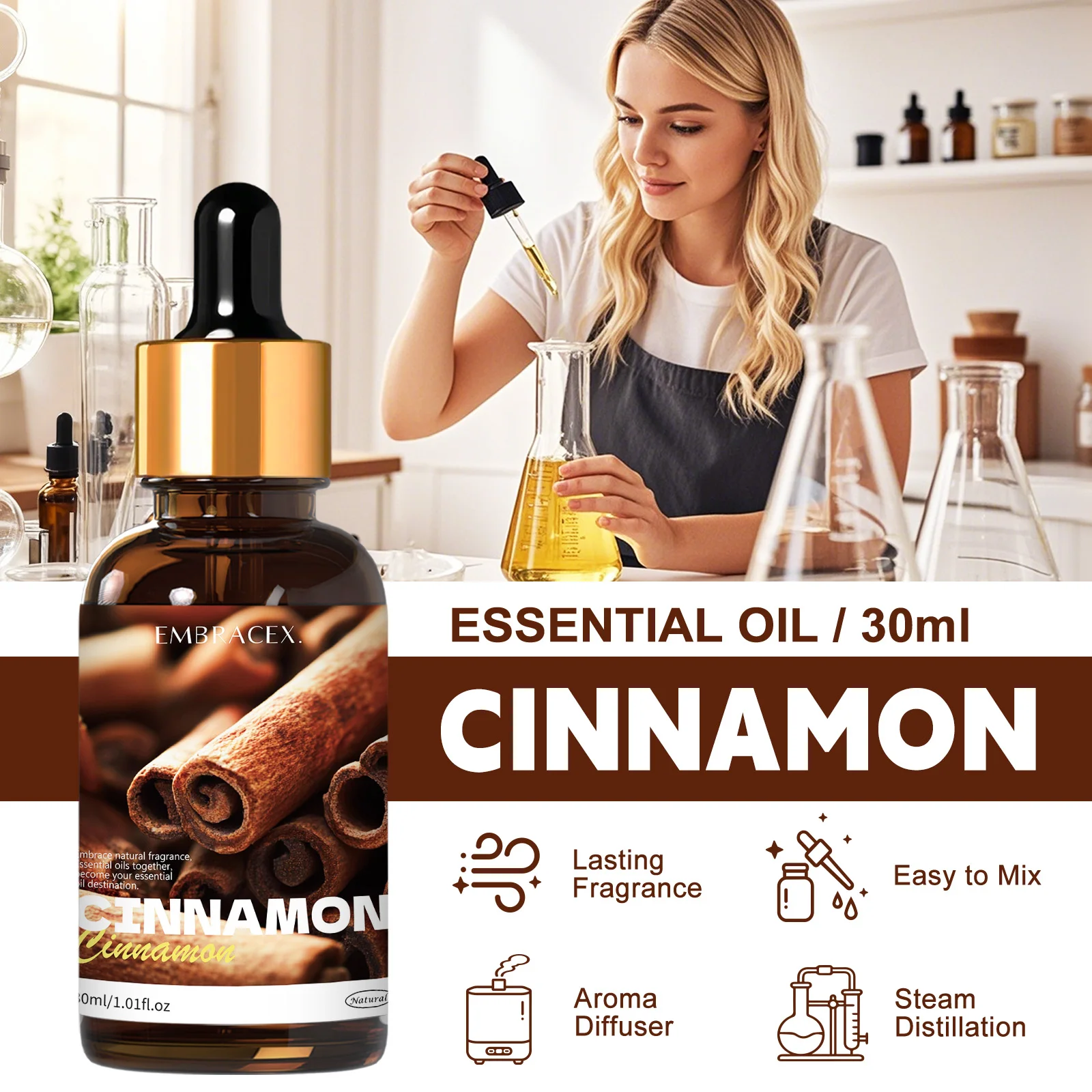 Huile essentielle de cannelle - Candle Supplies Essential Oils avis et prix