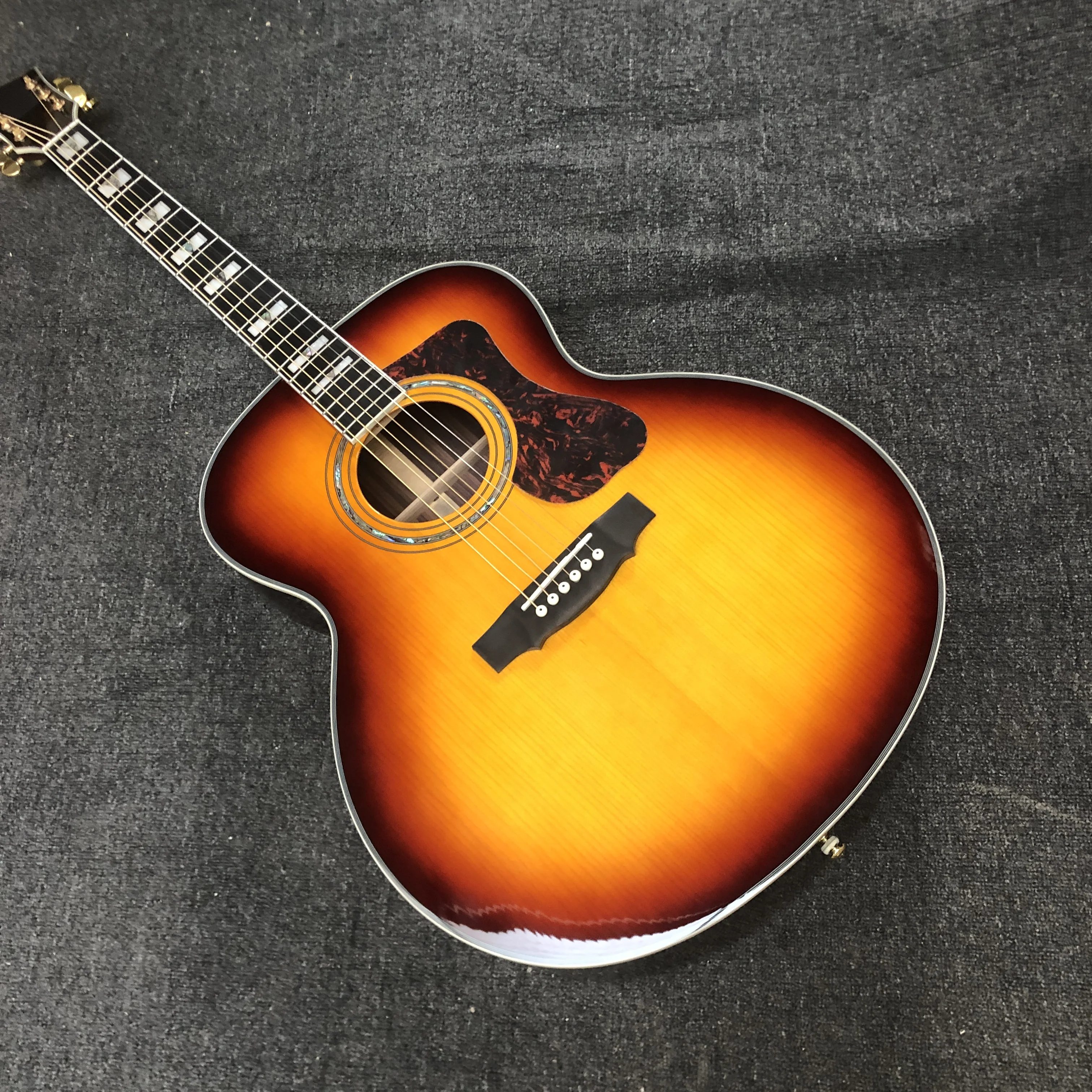 6 strings jumbo body Guild F50 acoustic guitar Sunset finish guild acoustic electric guitar free shipping acoustic