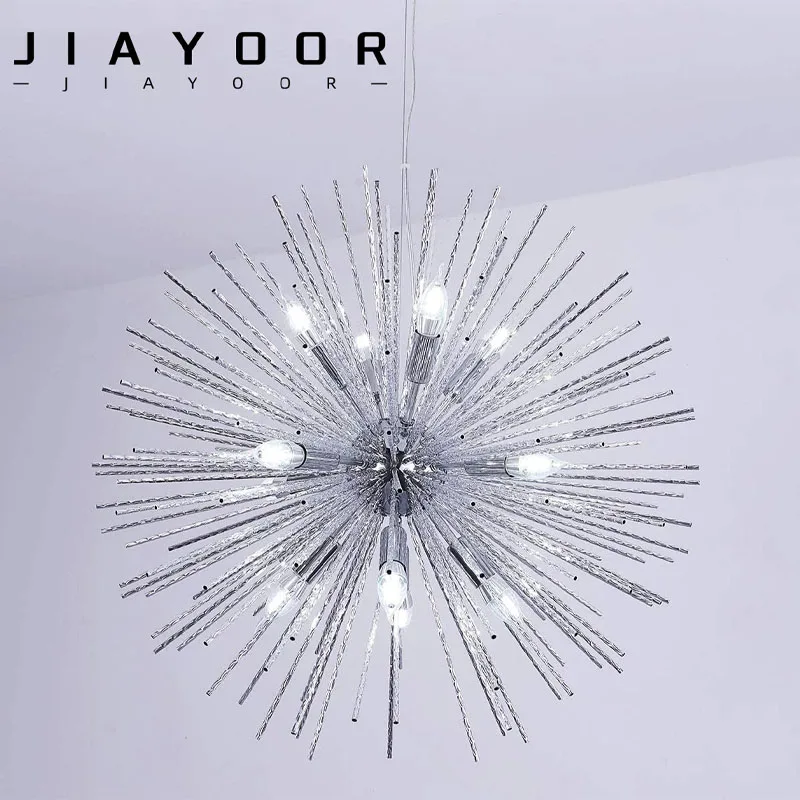 modern dandelion hedgehog pendant light tubo de aluminio spark ball restaurante pendant light decoracao do quarto iluminacao interior 01