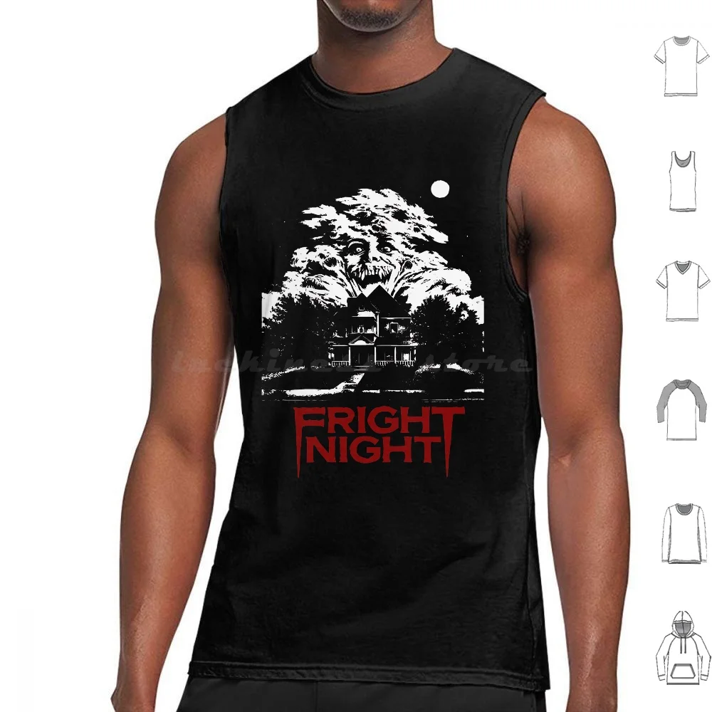 Fright Night Tank Tops Vest Sleeveless Fright Night Vampires Horror 80s Movie