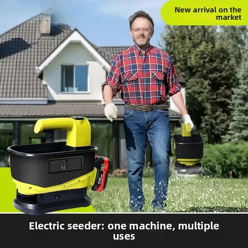 Premium Lithium Battery Fertilizer Spraying Sowing Machine Electric Portable Agricultural Fertilizer Sprayer Feeding Machine Sm