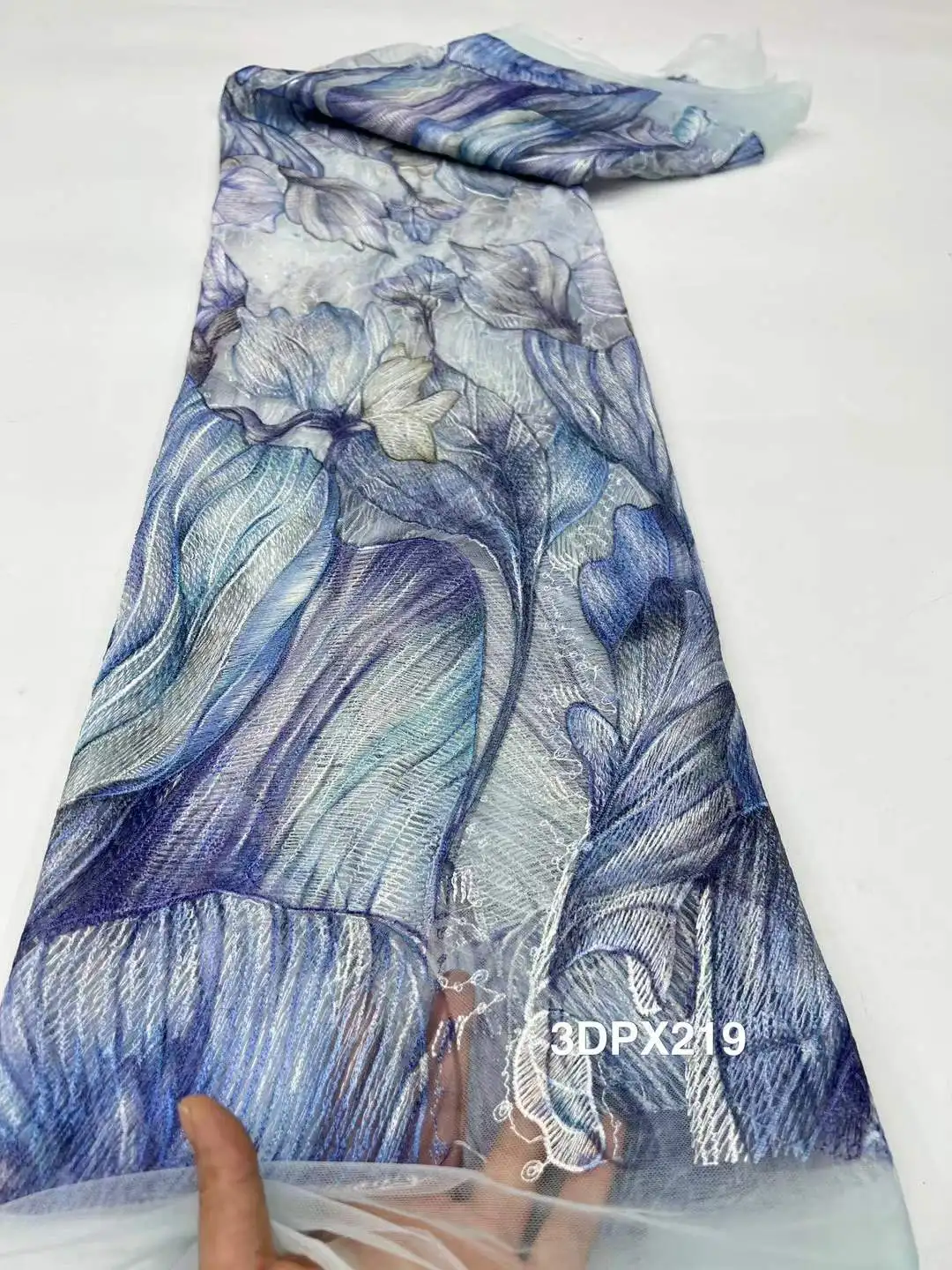 

5 Yards Luxury African Sequins Groom Lace Fabric 2025 High Quality French Nigerian Beaded Lace Fabric For Wedding Dress