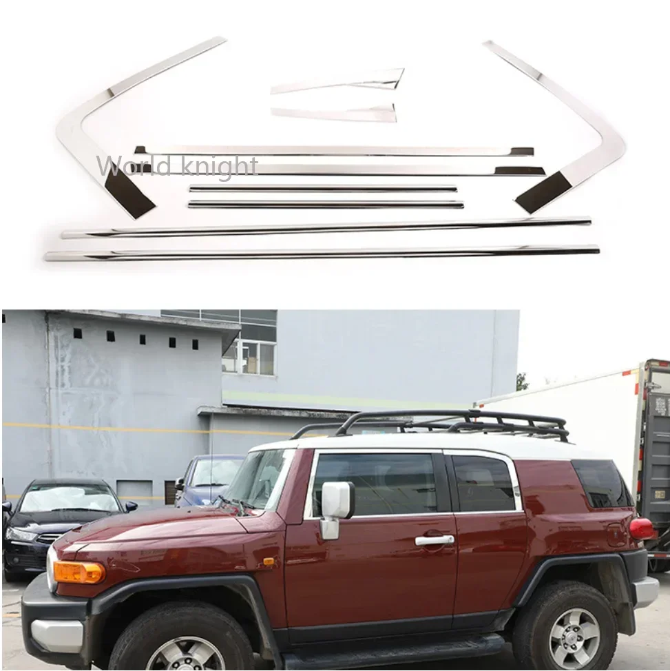 

Stainless Steel Car Window Decoration Strip Body Trim Anti-scratch Protection Sticker Accessory For Toyota FJ Cruiser 2007-2021