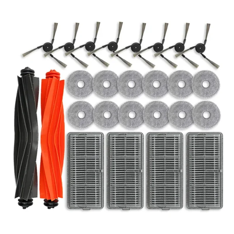 

AEE8-для Dreame X40 Pro Ultra, запасные части для робота-пылесоса, основная боковая щетка, фильтр Hepa, запасные части для швабры