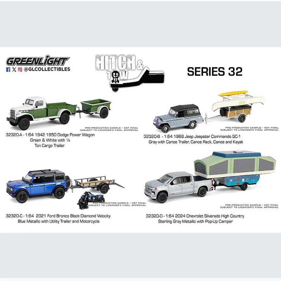 

Зеленый свет 1:64 Коллекционная модель автомобиля из литого под давлением сплава серии 32,