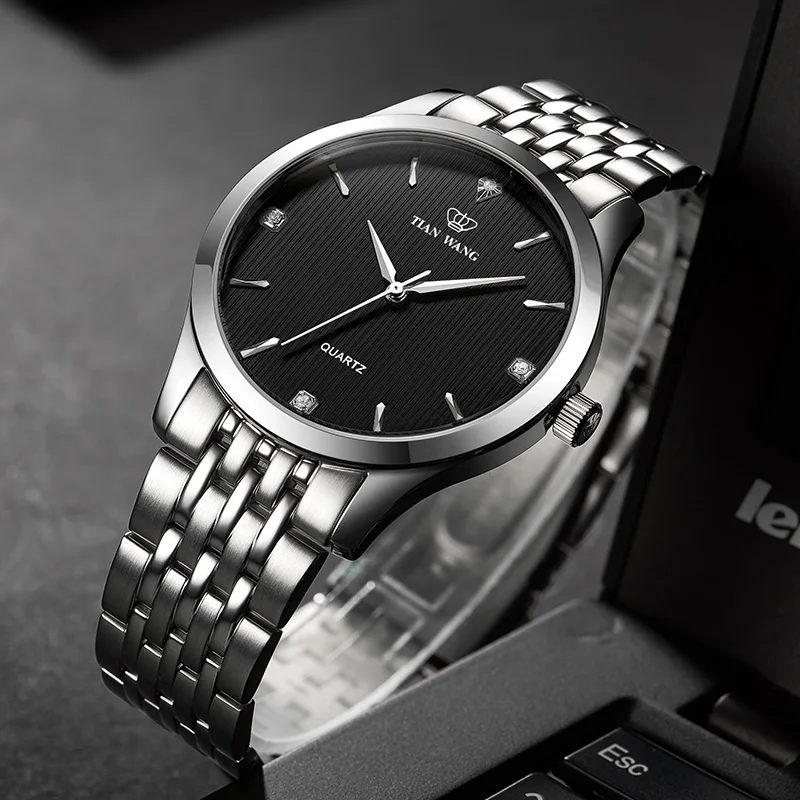 TIAN WANG New Watch 2025 Men Watches Classic Business Quartz Wristwatches Waterproof Stanless Steel Strap Simple Clock Men Gifts