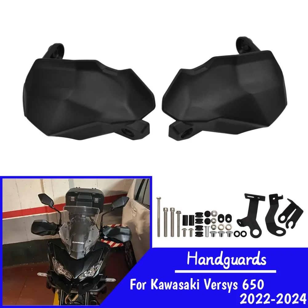 

Motorcycle Handguards Handlebar Guards Protectors For Kawasaki Versys650 2022-2025 2024 Versys 650 Hand Guard Shield Accessories