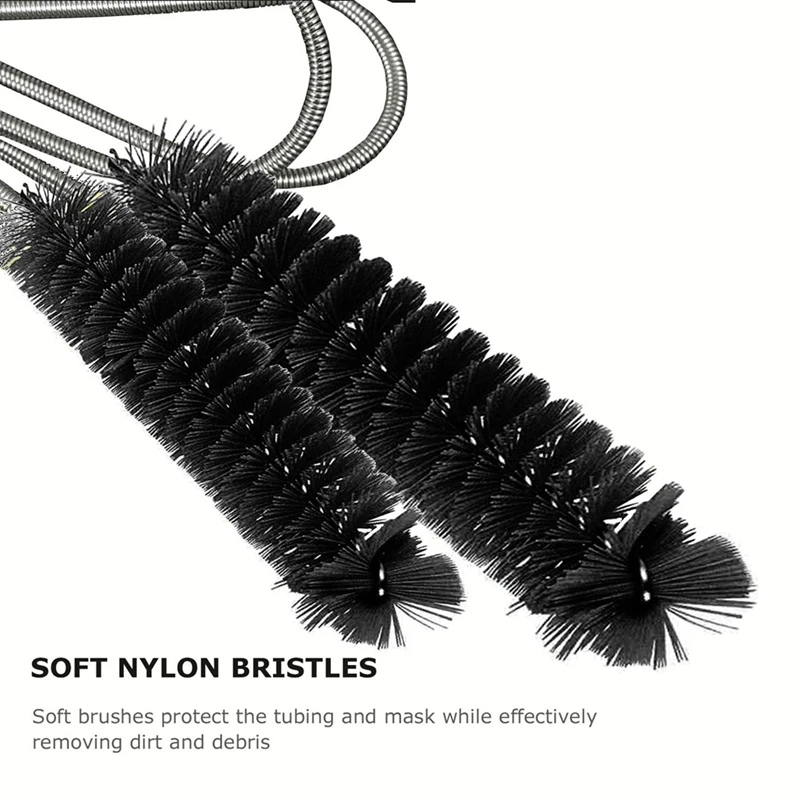 Brush Diameter 15Mm 19Mm - CPAP Tube Cleaning Brush- Suitable For Most CPAP Hose Type