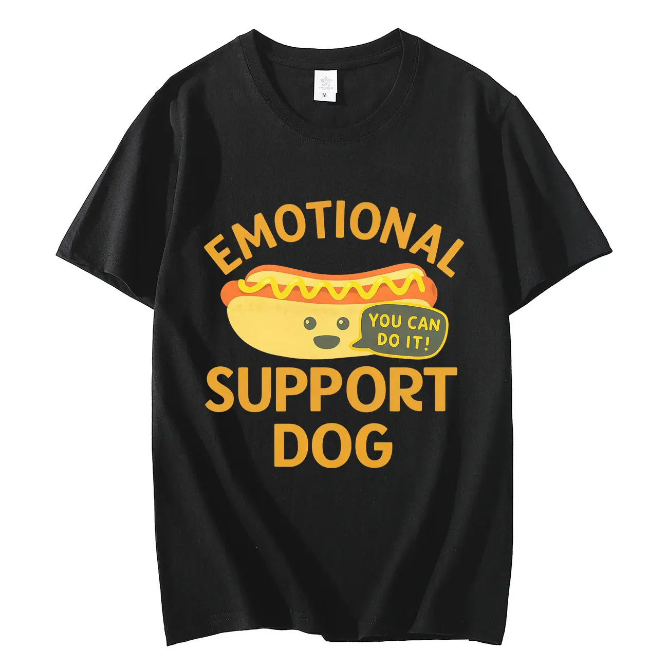 

Emotional Support Dog Fuuny T-Shirt High Quality Fashion Short Sleeve T-Shirts Men's Women's Clothing Casual Oversized T Shirts