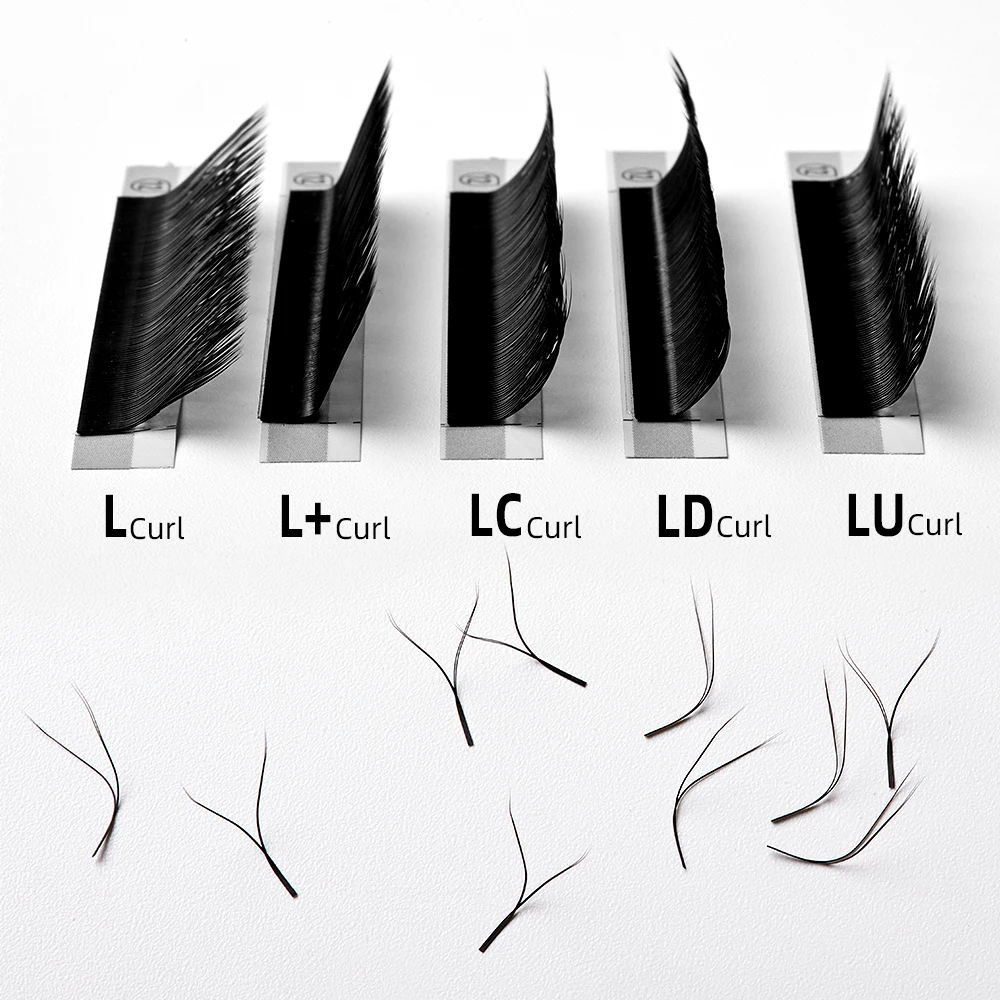 Yelix Y Eyelashes Extension 7-17mm Soft Brazilian Cilia and LU/D Curl Two Tip Volume Fan Lash Extension Supplies Faux Cils