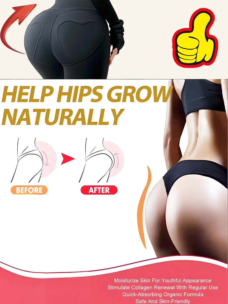 Natural Buttock Enhancement Oil: Essential for Tight & Curvy Hips