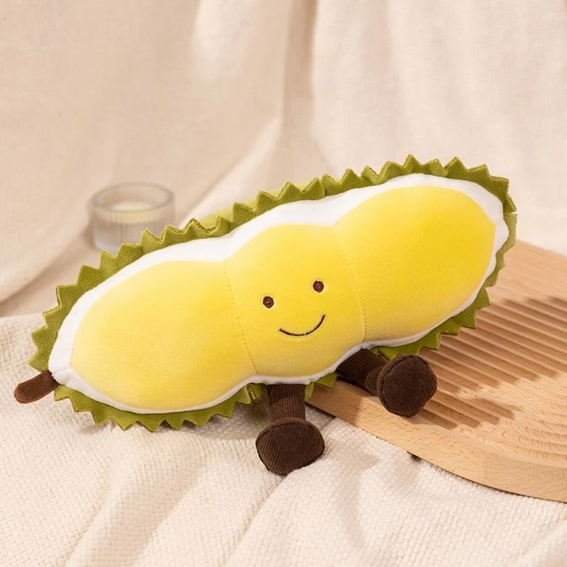 Jouet en peluche de fruits mignons, pastèque Durian, petite poupée plante Super douce Kawaii comme cadeau d'anniversaire et de noël pour enfants