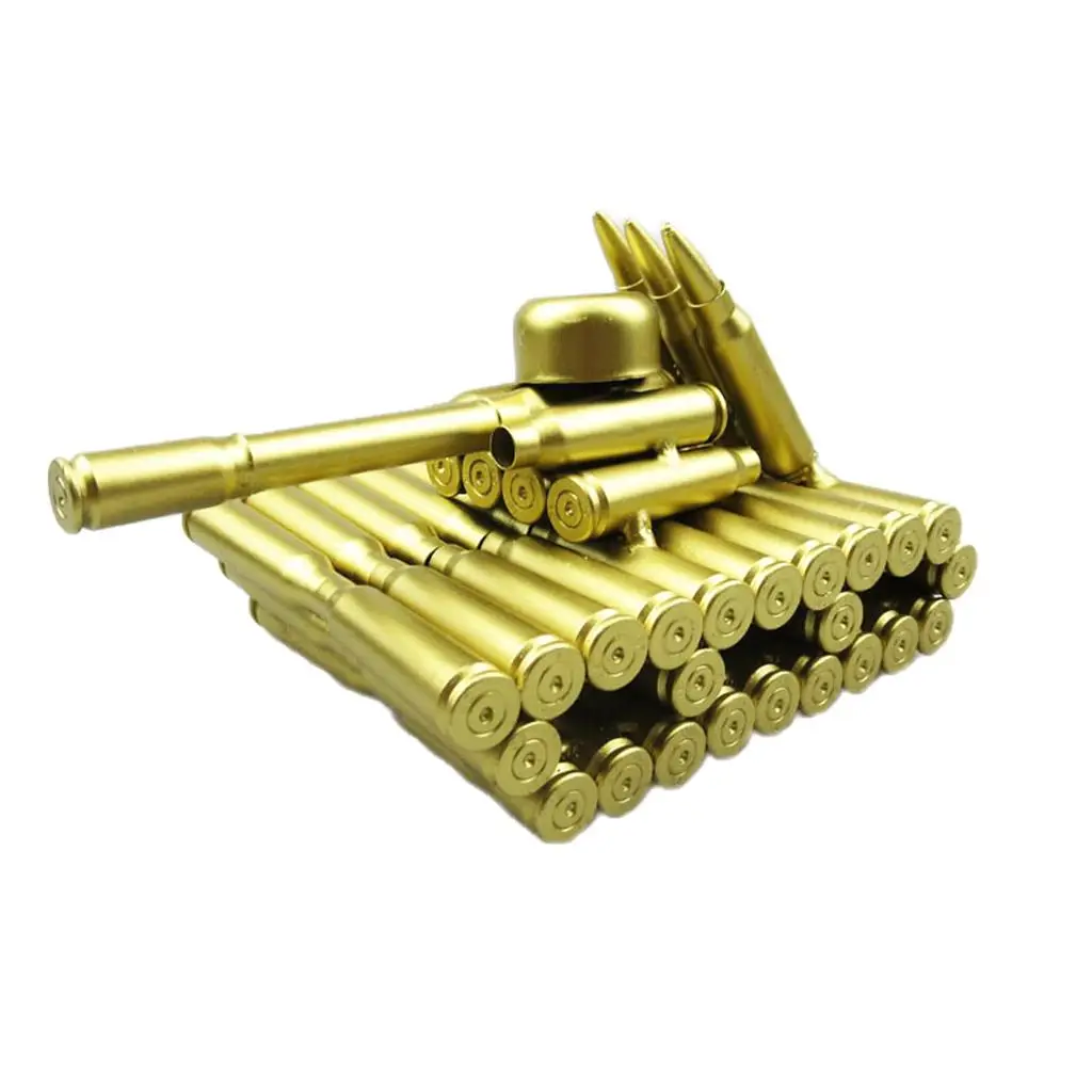 Shell Casing Army Tank Decorative Artwork Metal Craft Home Decorations Gift