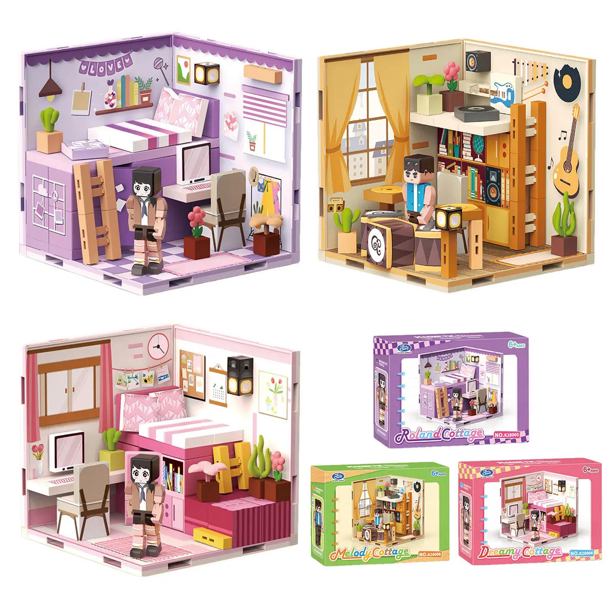 เต็นท์ร้านไอศกรีม ของเล่นสร้างสรรค์ DIY ของขวัญวันฮาโลวีนและคริสต์มาสที่ยอดเยี่ยมสำหรับเด็ก