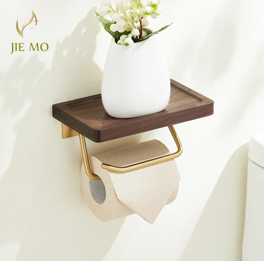 

Walnut wood tissue holder, toilet roll holder, toilet paper storage rack, tissue box,