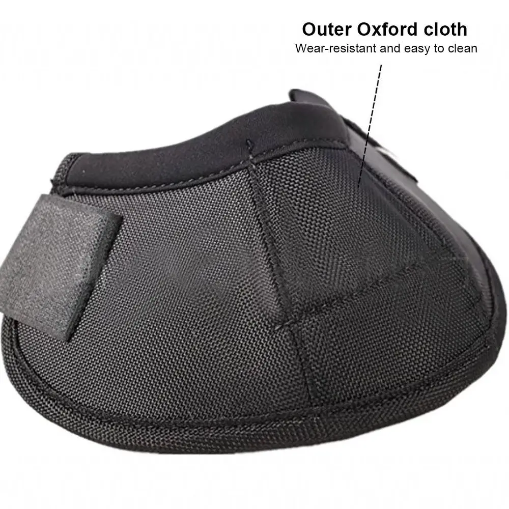 1Pair Quick Drying Horse Bell Boot Heavy Duty Protection Comfort Equine Hoof Boot Oxford Cloth Feet Guards